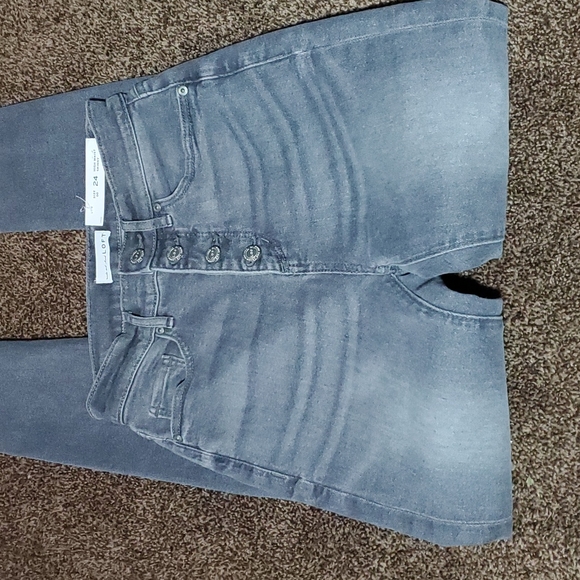 Made and Love LOFT High Waist Gray Jeans - Picture 3 of 8